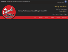 Tablet Screenshot of chucksspeedcenter.com